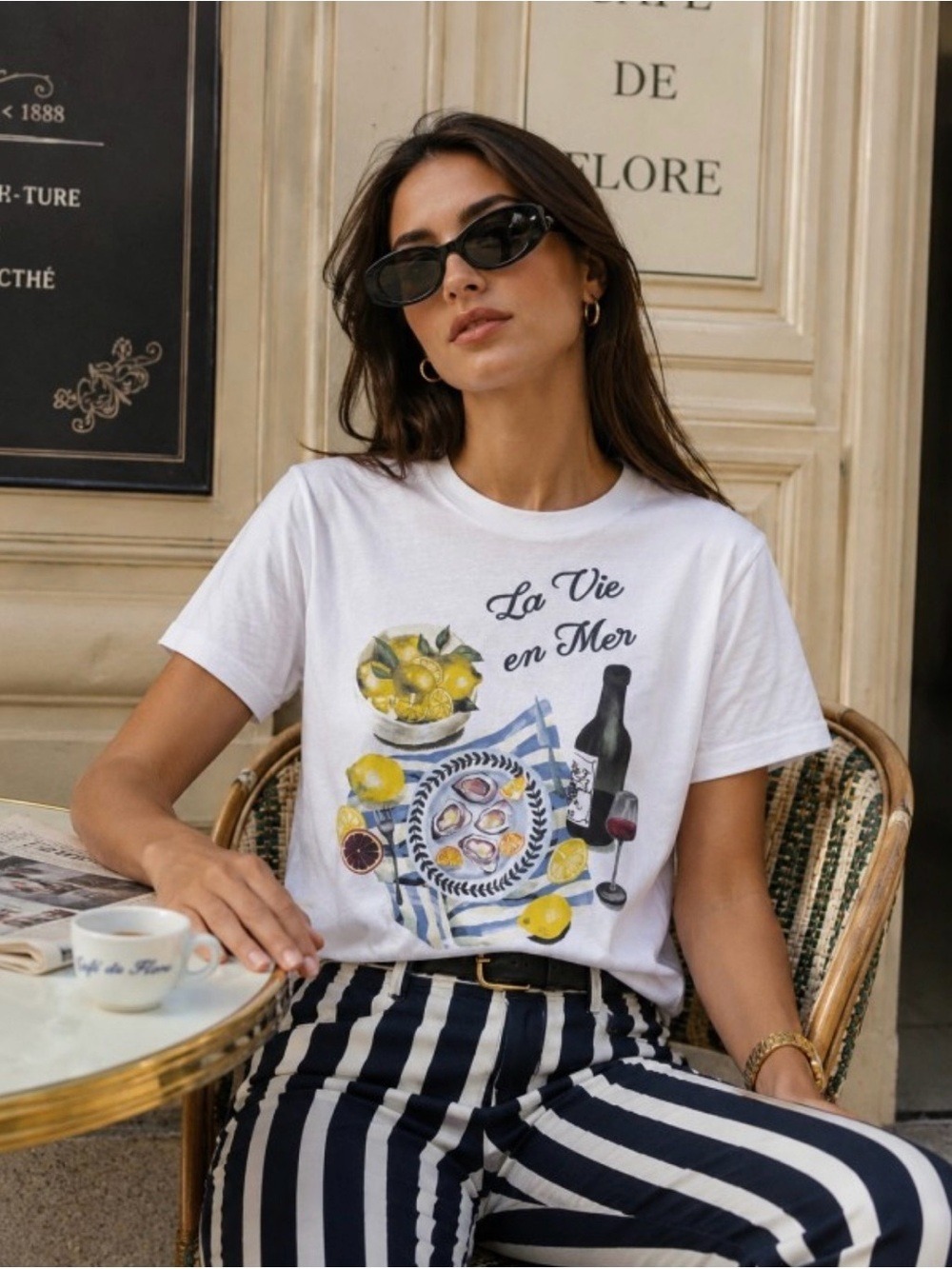 La Vie en Mer Graphic Tee - New - Picture 2 of 4